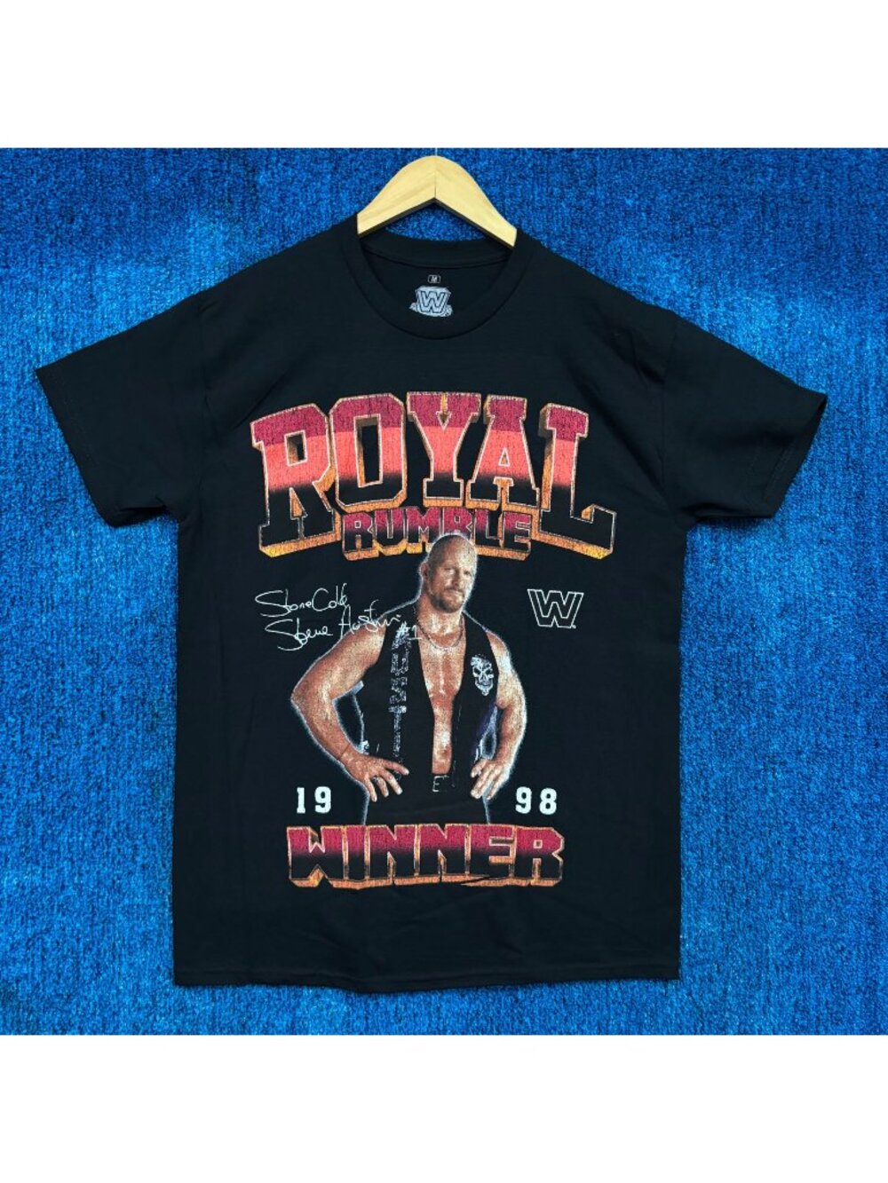WWE Legends Stone Cold Steve Austin “Royal Rumble Winner 1998” Graphic T-Shirt S
